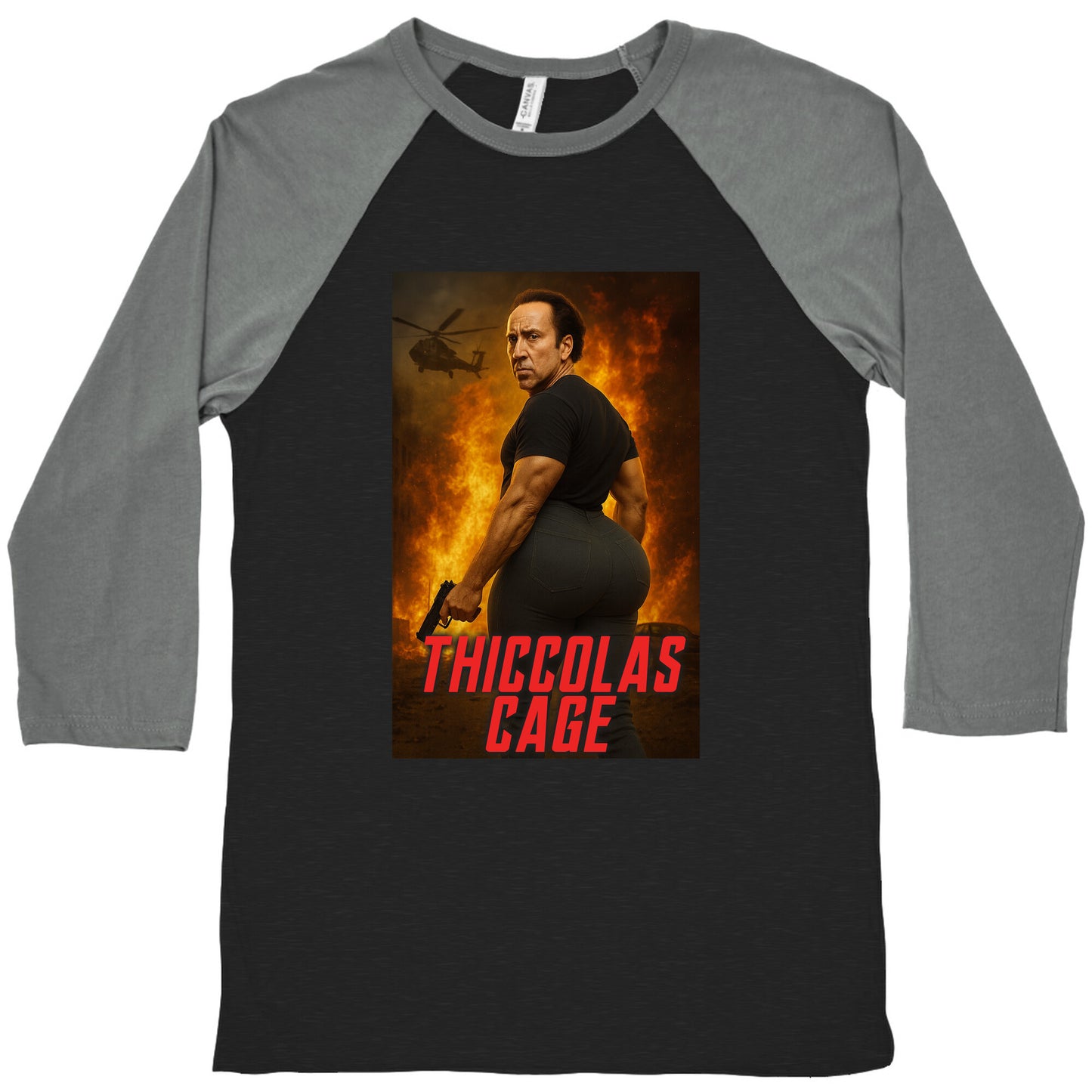 Thiccolas Cage Baseball Tee