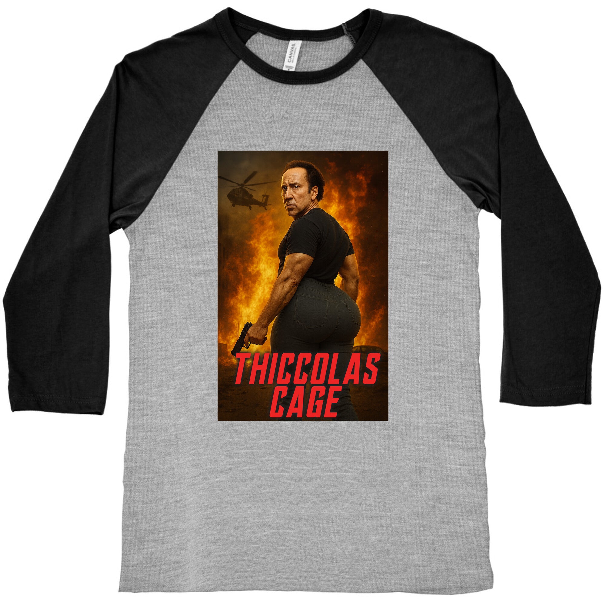 Thiccolas Cage Baseball Tee