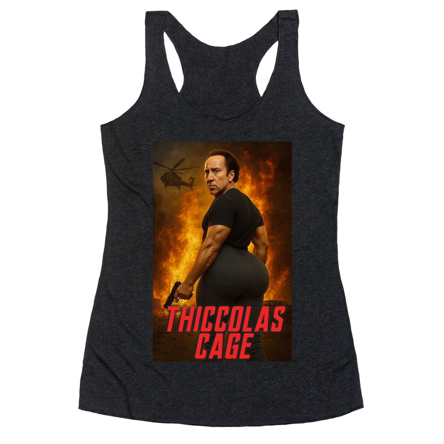 Thiccolas Cage Racerback Tank