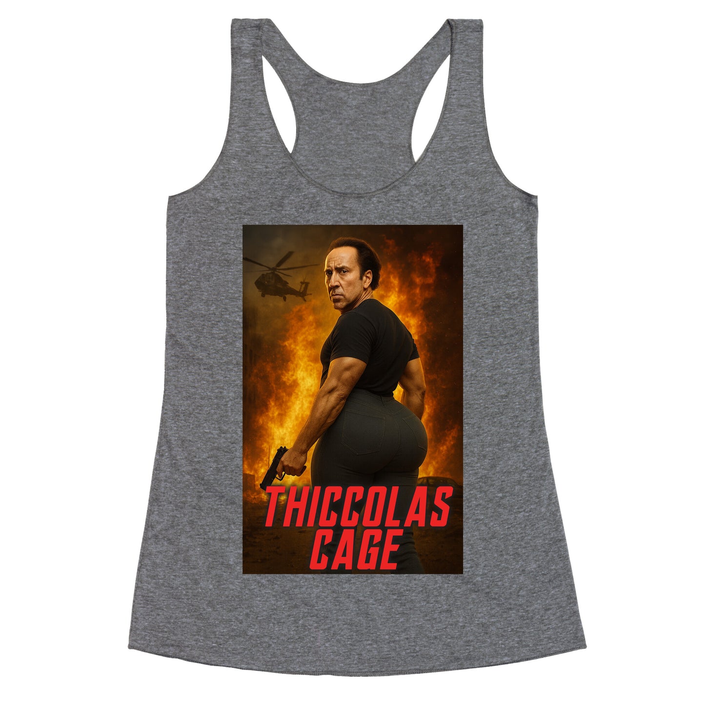 Thiccolas Cage Racerback Tank