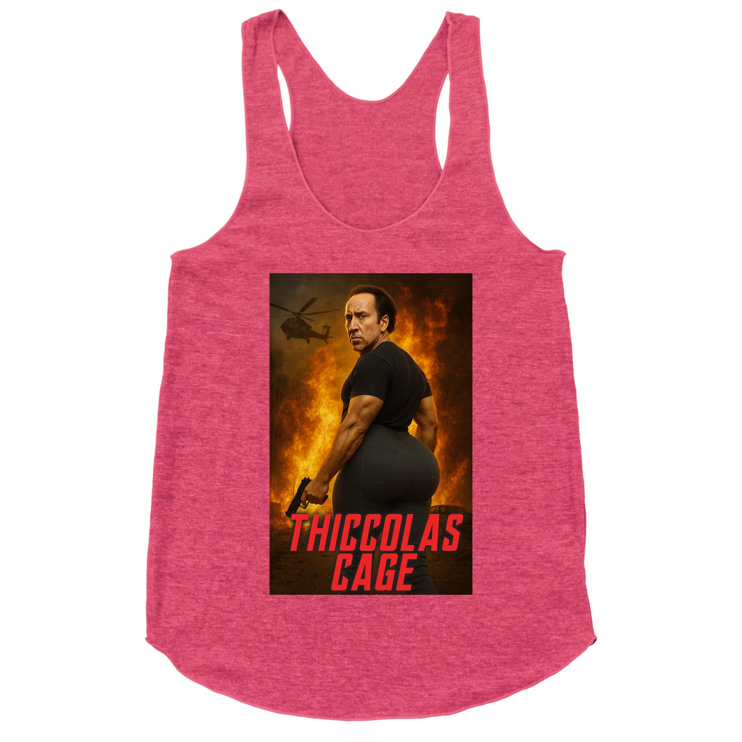 Thiccolas Cage Racerback Tank