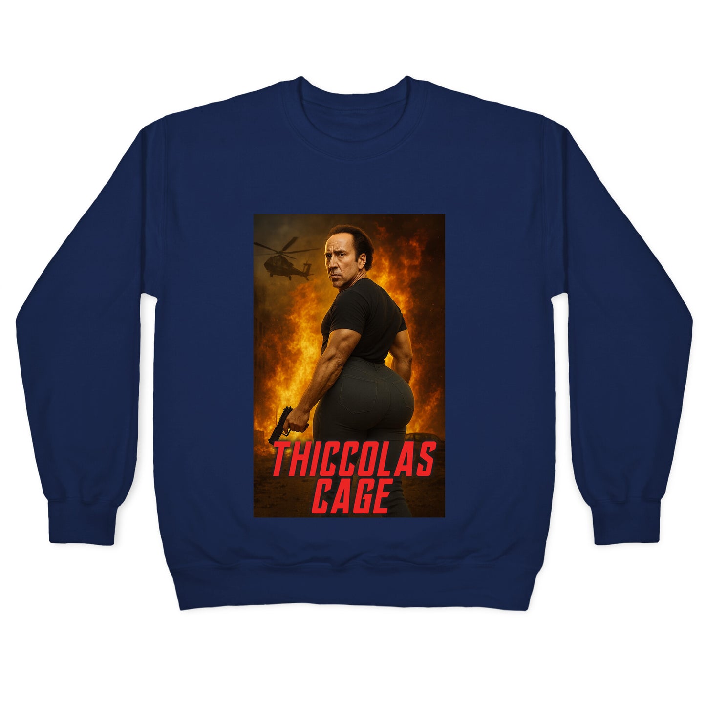 Thiccolas Cage Crewneck Sweatshirt