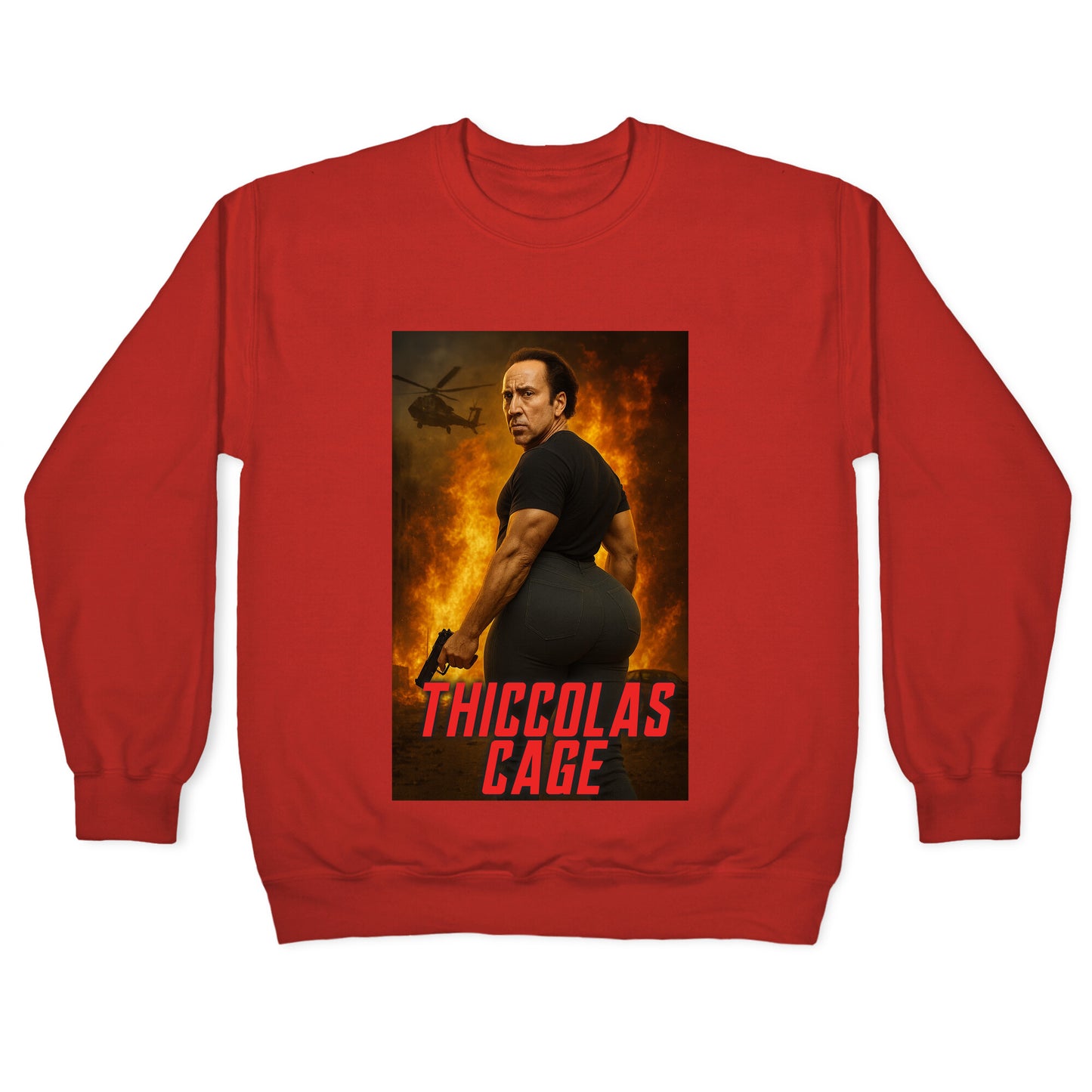 Thiccolas Cage Crewneck Sweatshirt