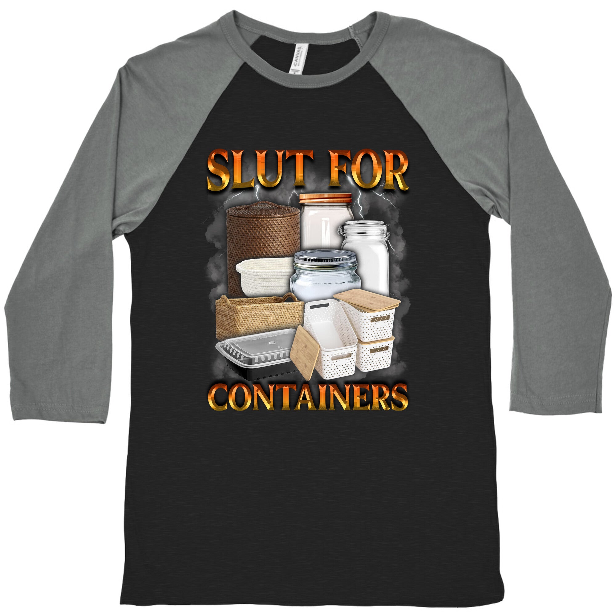 Slut for Containers Baseball Tee
