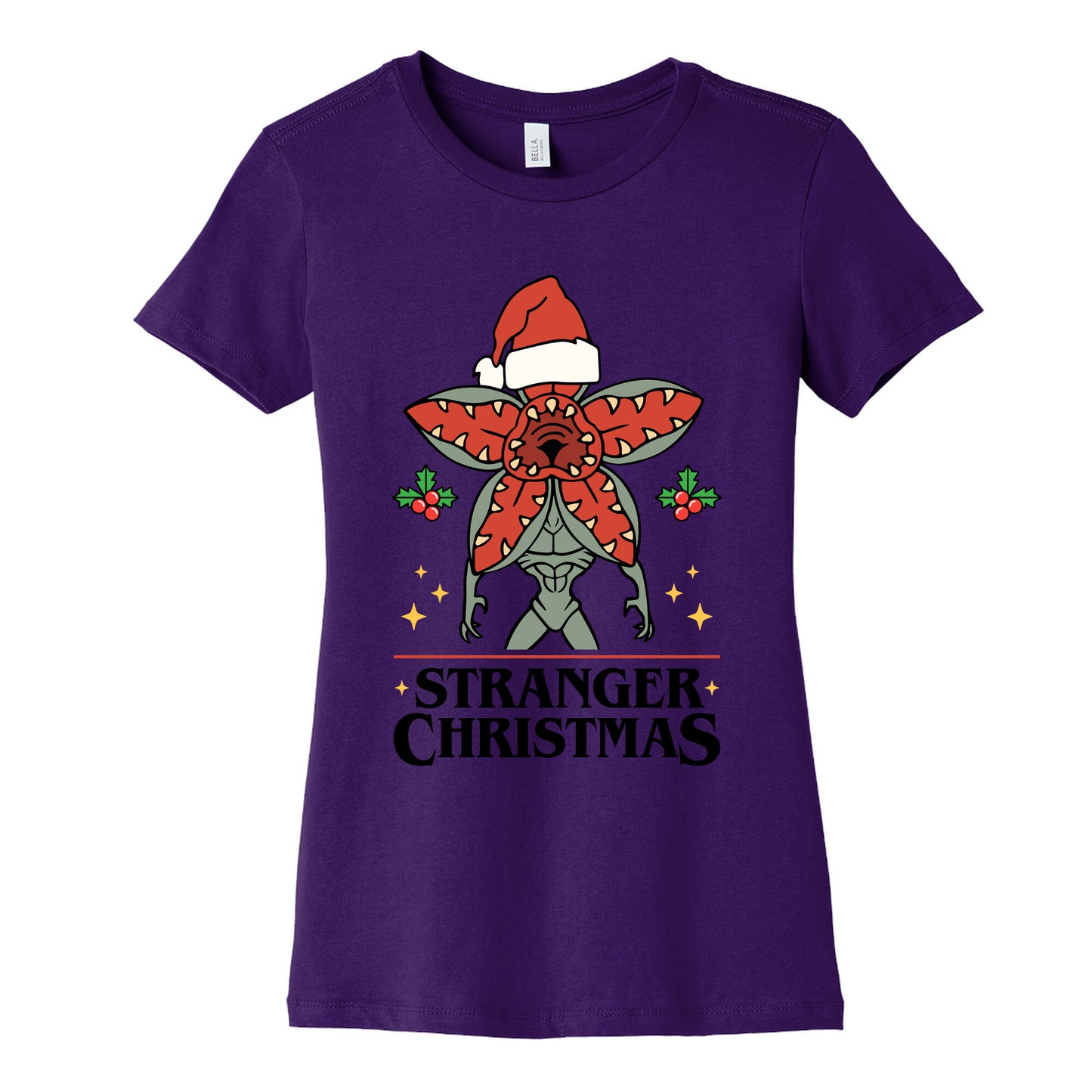 Stranger Christmas Womens Cotton Tee