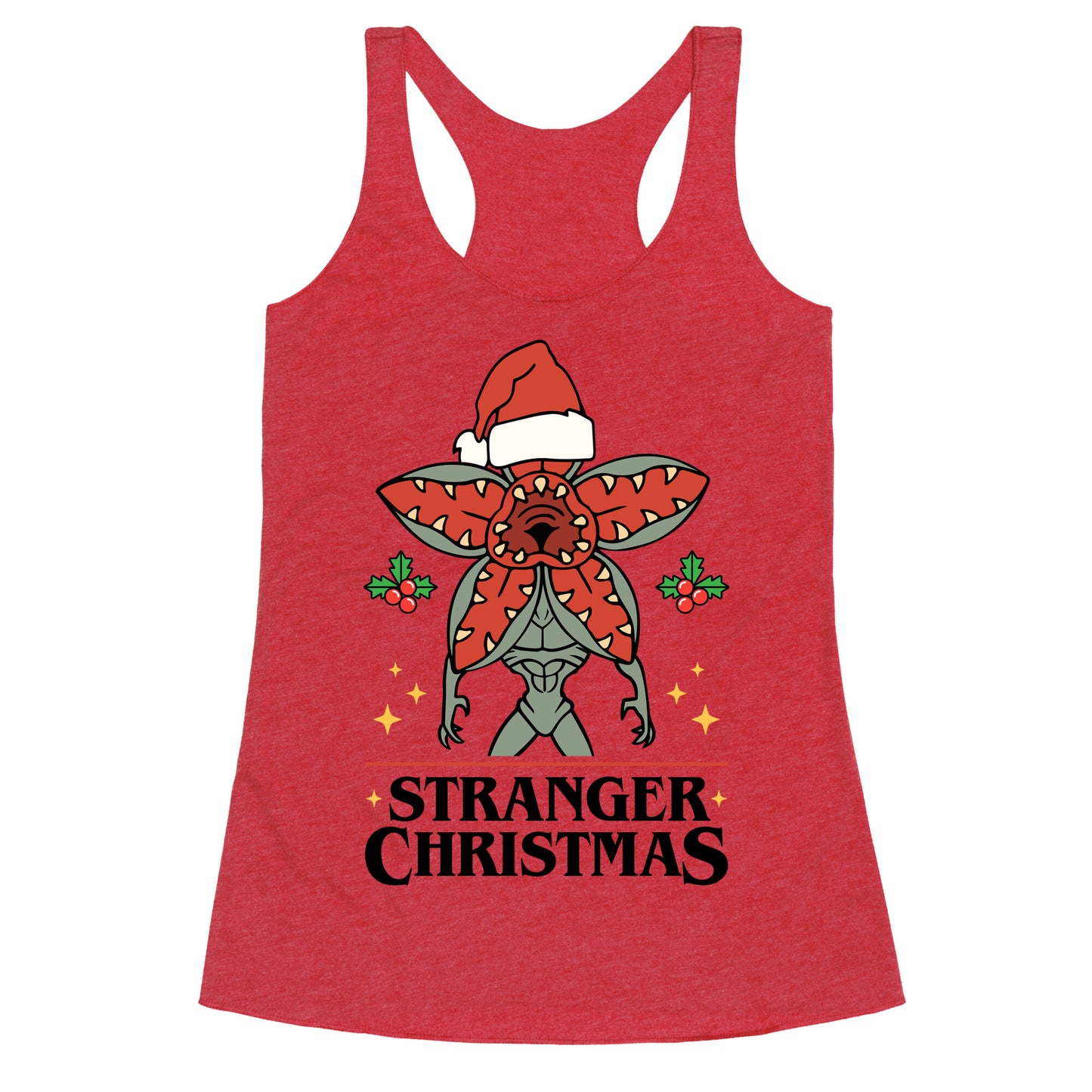 Stranger Christmas Racerback Tank