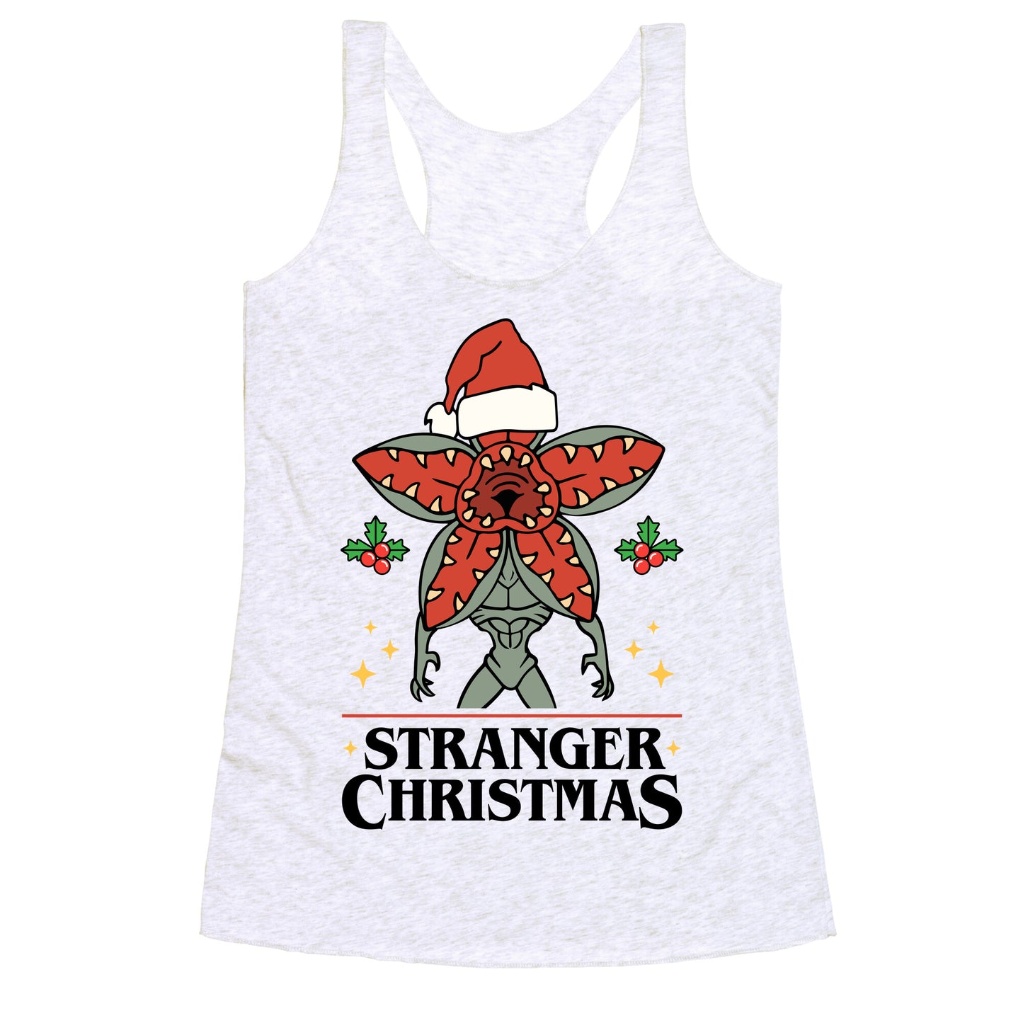 Stranger Christmas Racerback Tank