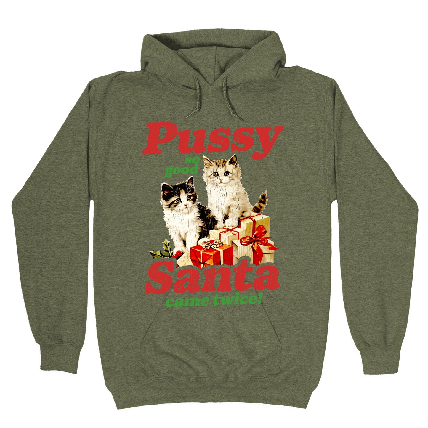 Pussy So Good Santa Came Twice Hoodie