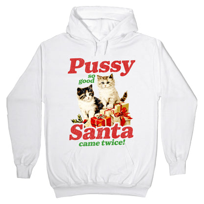 Pussy So Good Santa Came Twice Hoodie