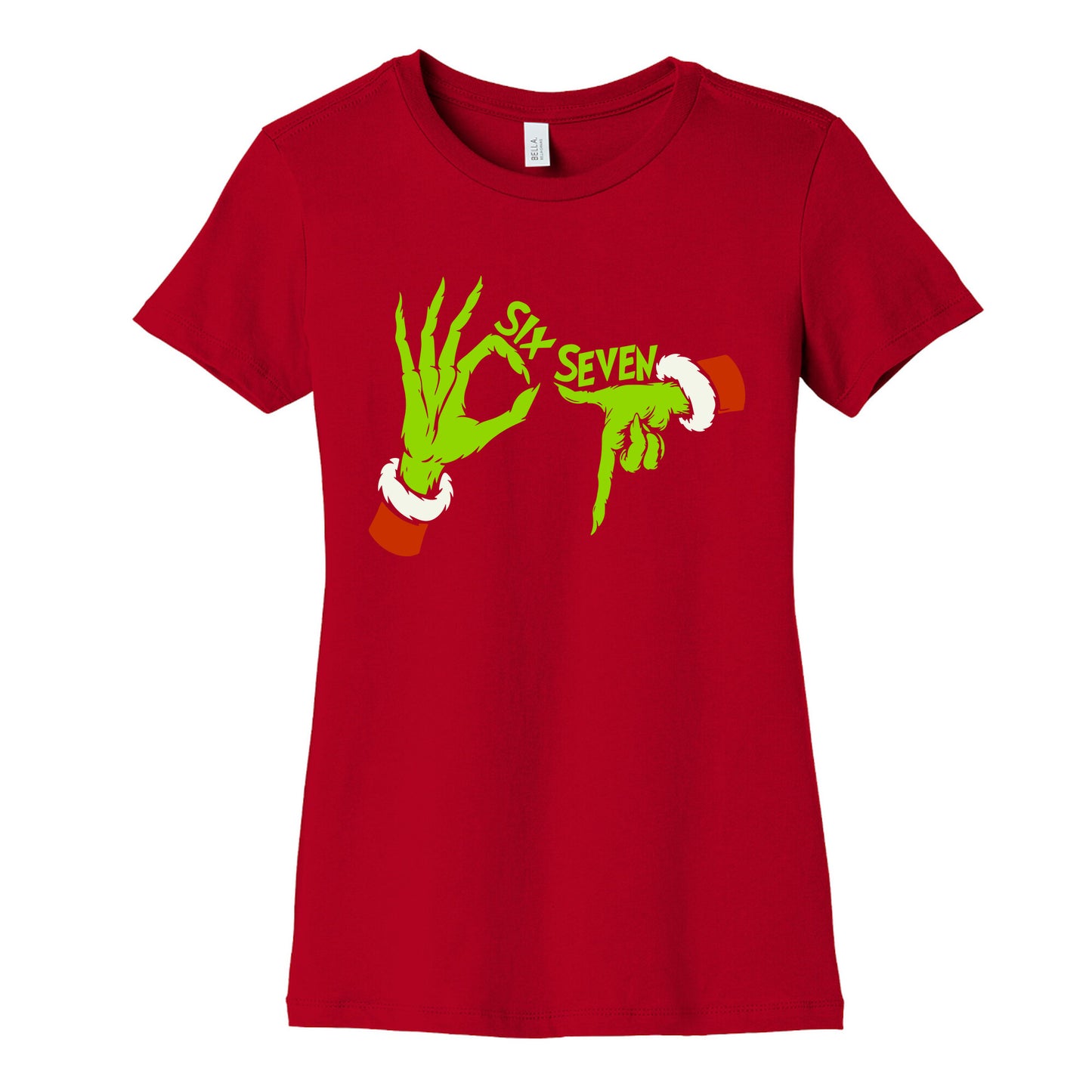 67 Grinch Hands Womens Cotton Tee