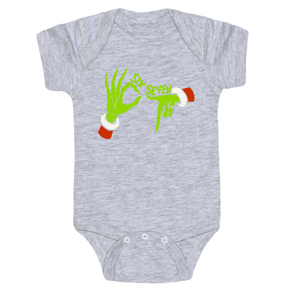 67 Grinch Hands Baby One-Piece