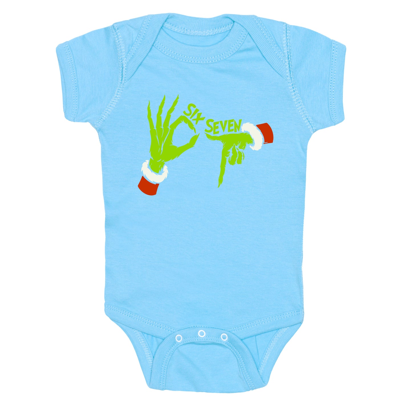 67 Grinch Hands Baby One-Piece