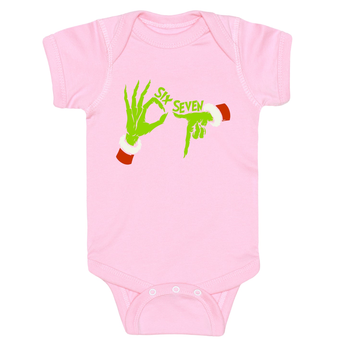 67 Grinch Hands Baby One-Piece