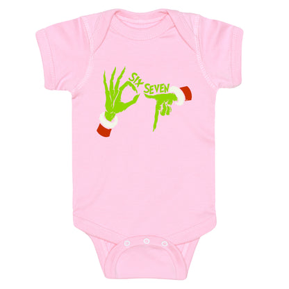 67 Grinch Hands Baby One-Piece