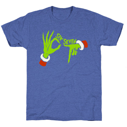 67 Grinch Hands Unisex Triblend Tee