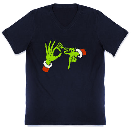 67 Grinch Hands V-Neck