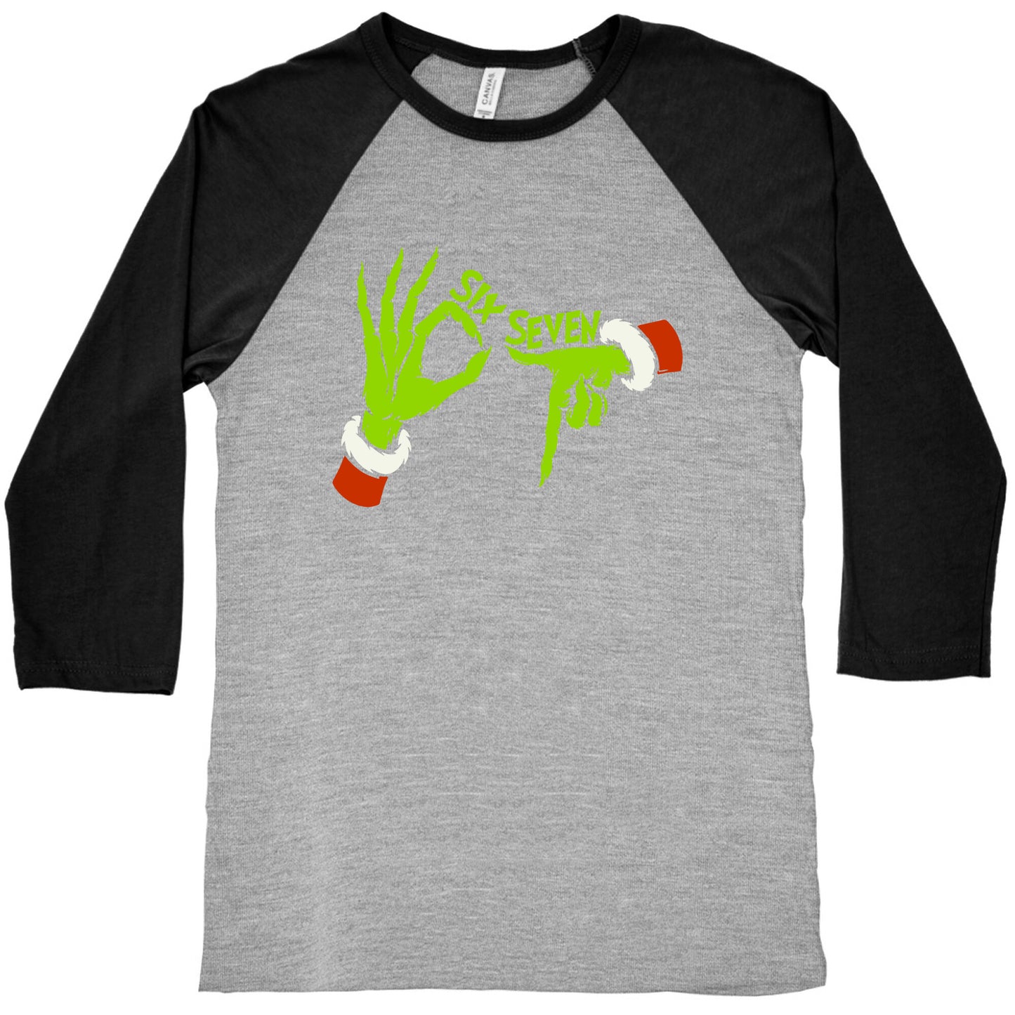67 Grinch Hands Baseball Tee