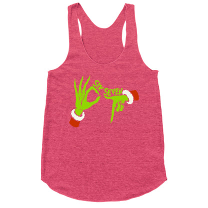 67 Grinch Hands Racerback Tank