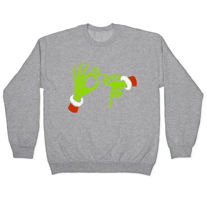 67 Grinch Hands Crewneck Sweatshirt
