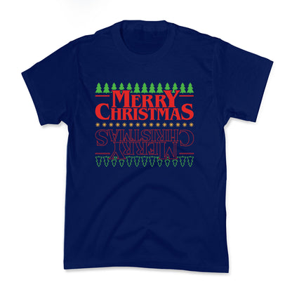 Christmas Upside Down Kids Tee