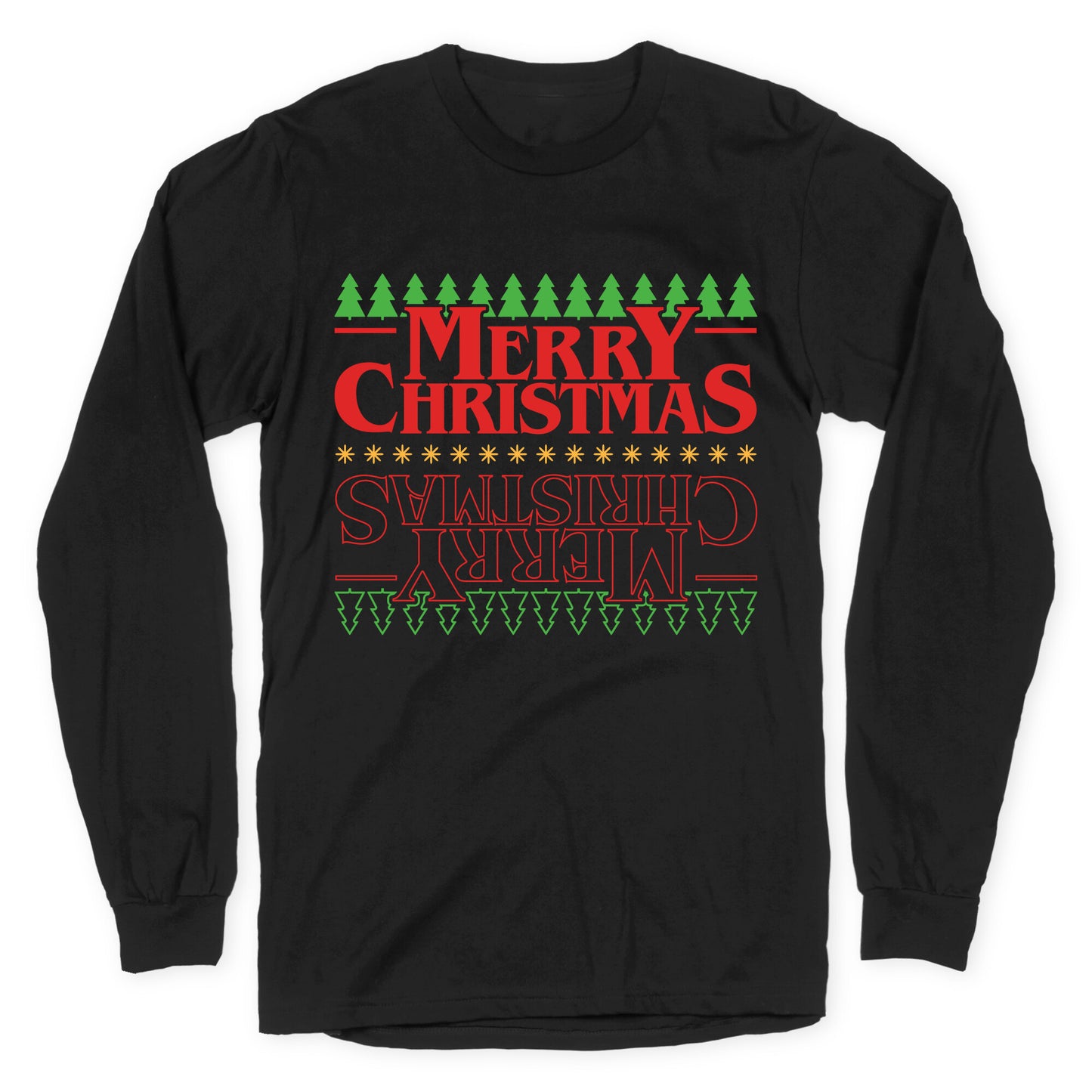 Christmas Upside Down Longsleeve Tee