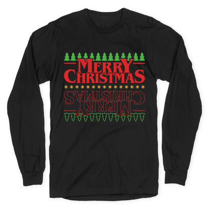 Christmas Upside Down Longsleeve Tee