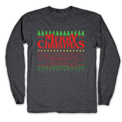 Christmas Upside Down Longsleeve Tee