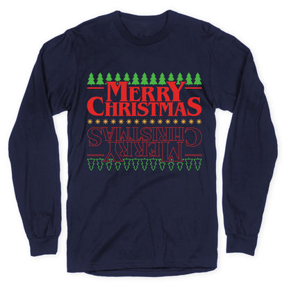 Christmas Upside Down Longsleeve Tee
