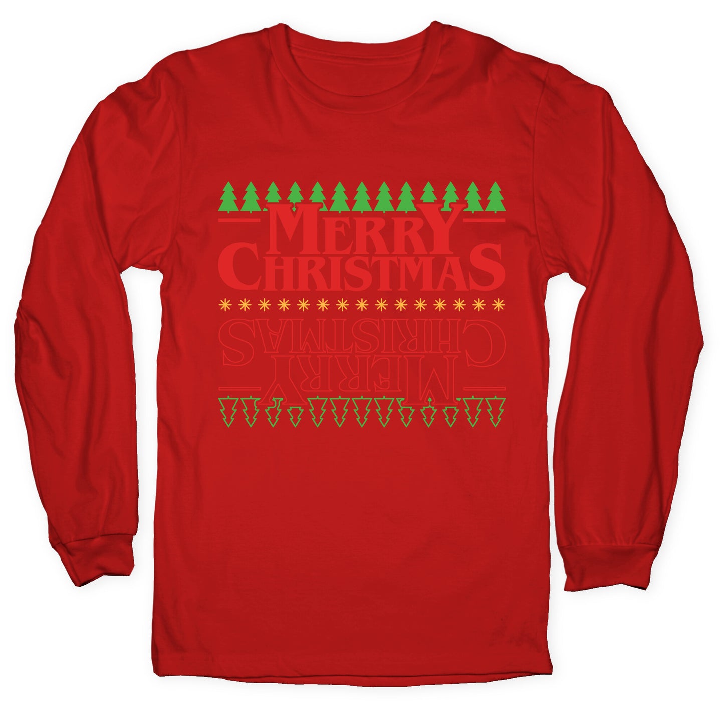 Christmas Upside Down Longsleeve Tee