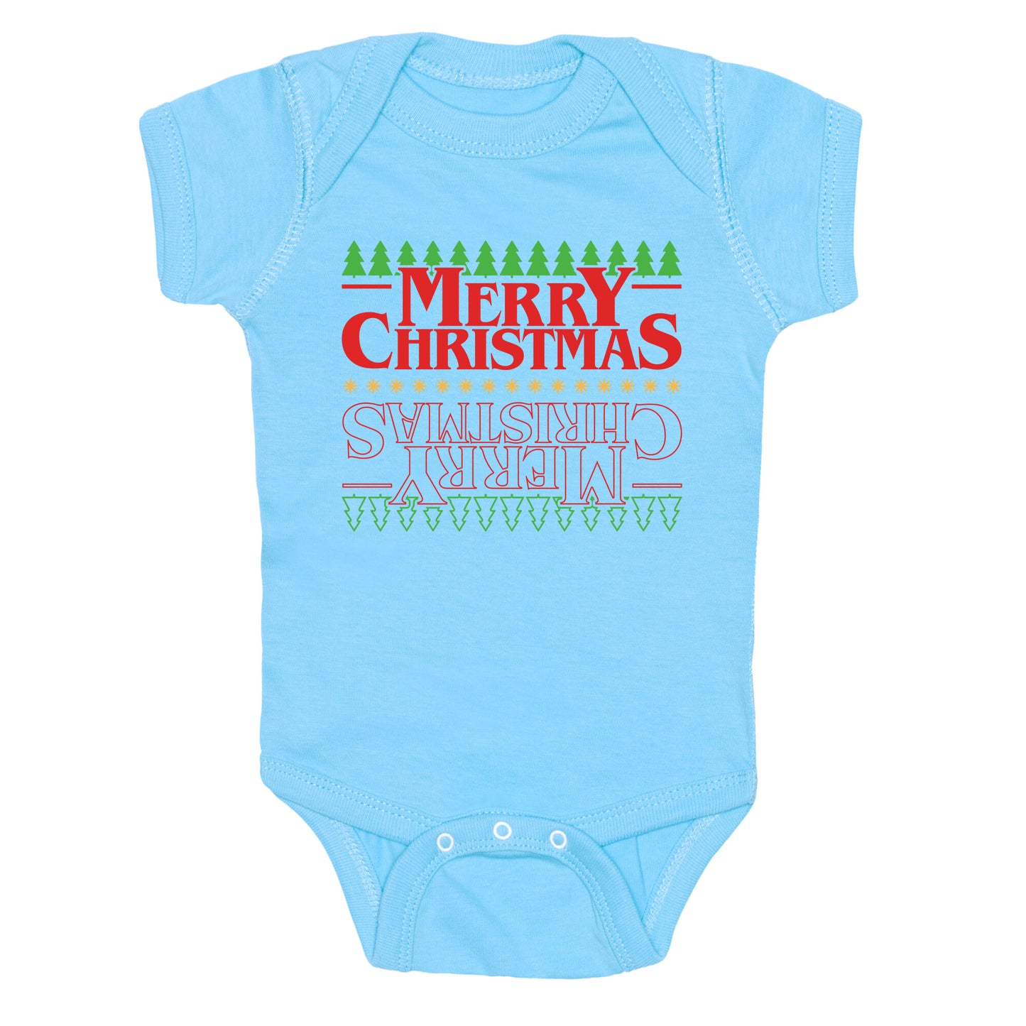 Christmas Upside Down Baby One-Piece