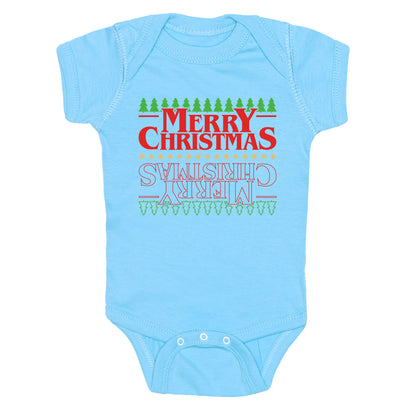 Christmas Upside Down Baby One-Piece