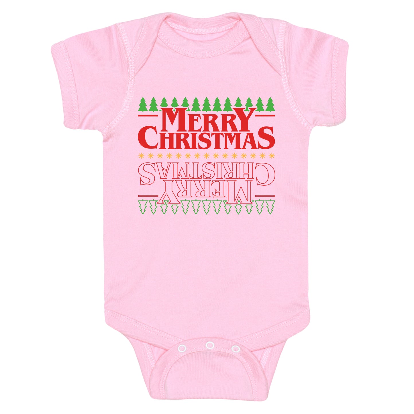 Christmas Upside Down Baby One-Piece