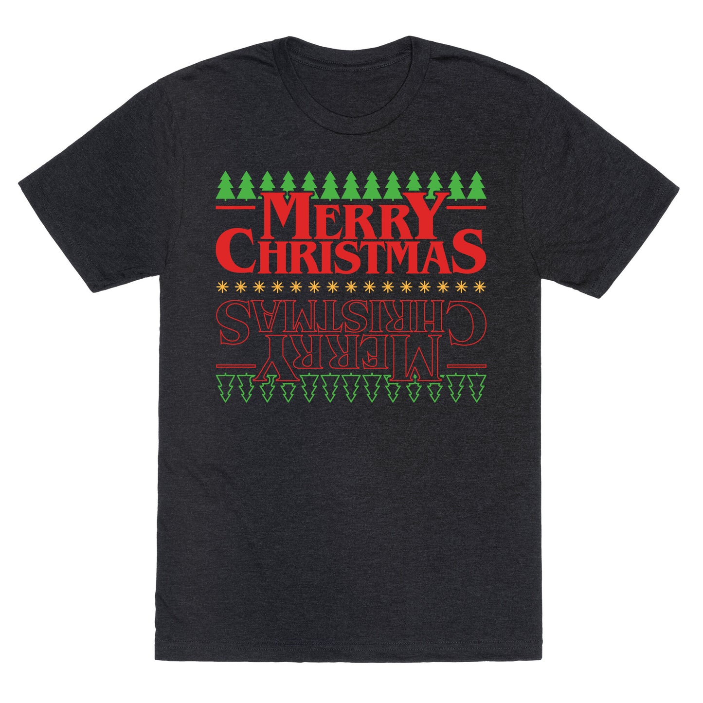 Christmas Upside Down Unisex Triblend Tee