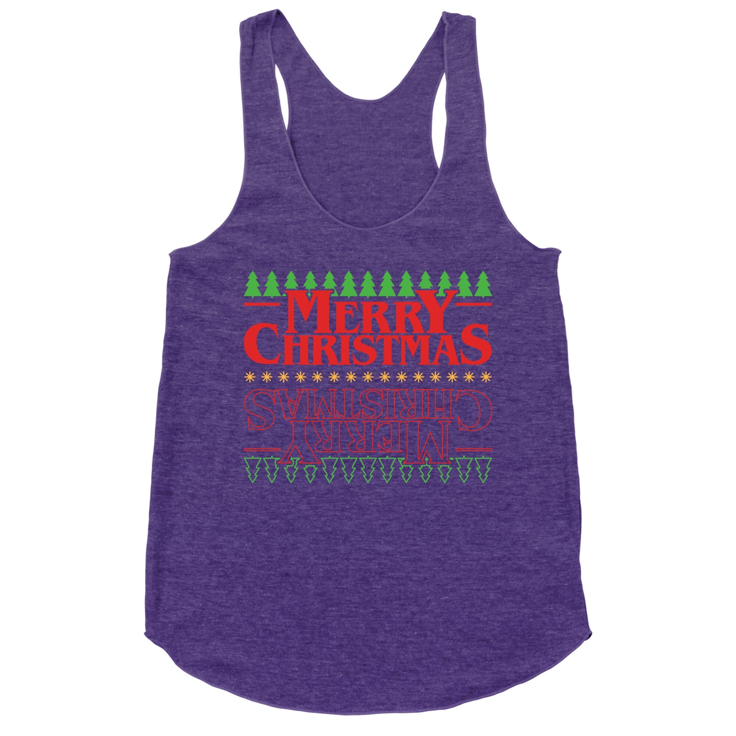Christmas Upside Down Racerback Tank