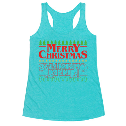 Christmas Upside Down Racerback Tank