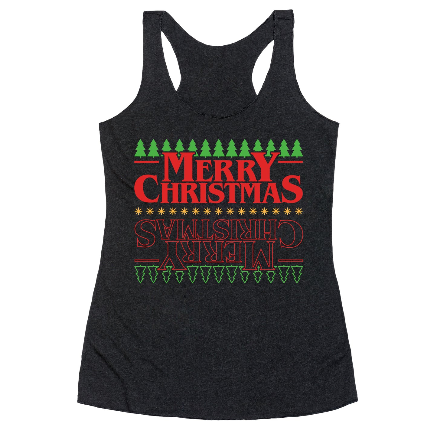 Christmas Upside Down Racerback Tank