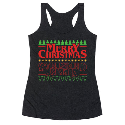 Christmas Upside Down Racerback Tank