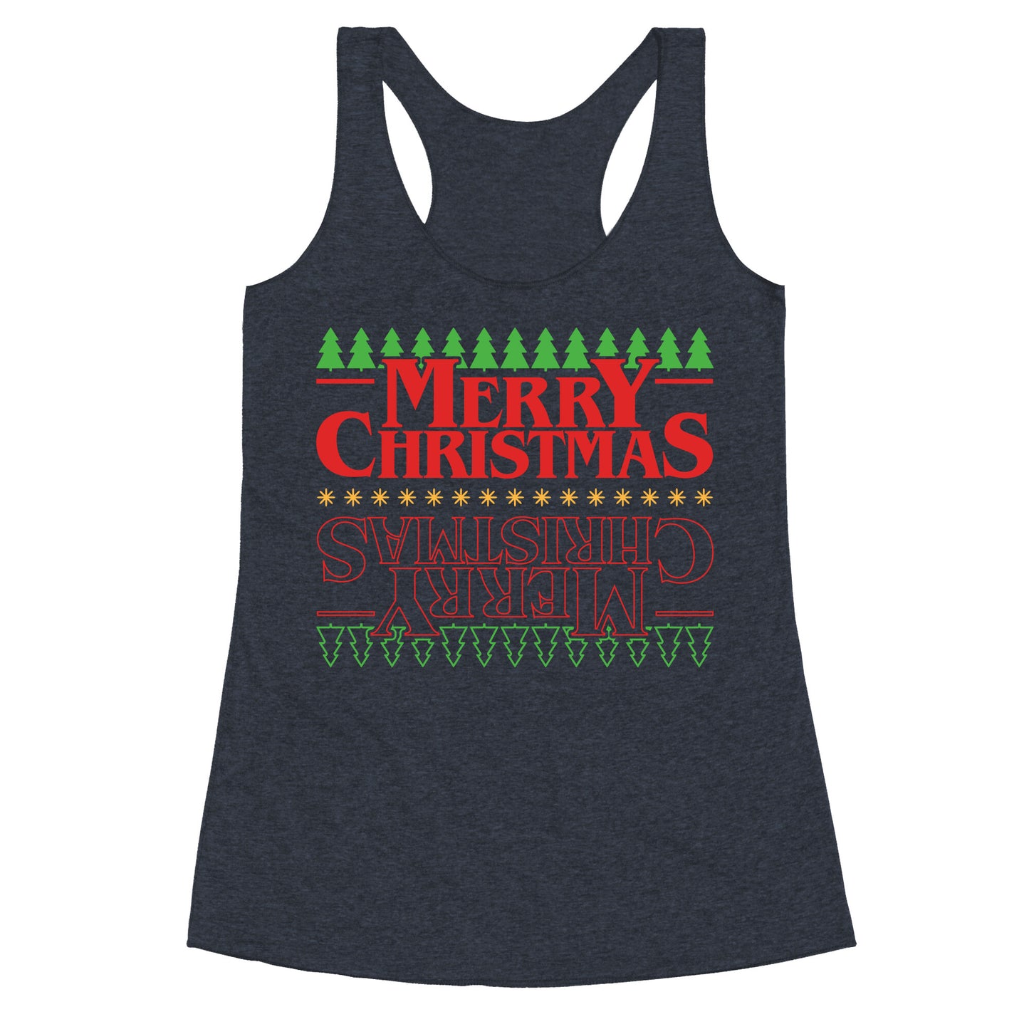 Christmas Upside Down Racerback Tank