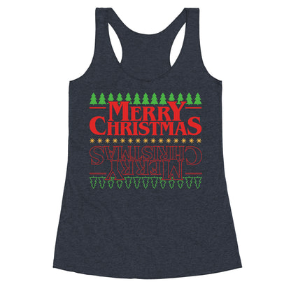 Christmas Upside Down Racerback Tank