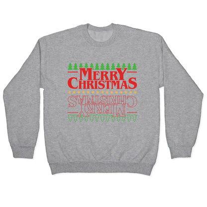 Christmas Upside Down Crewneck Sweatshirt