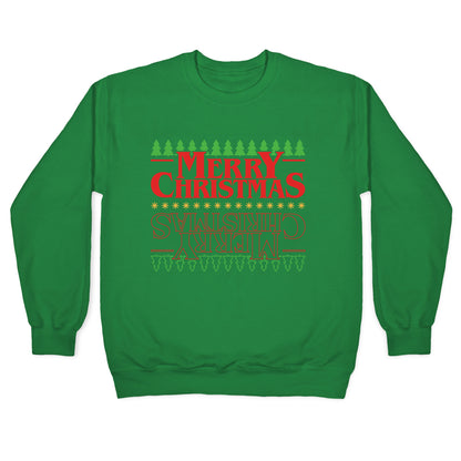 Christmas Upside Down Crewneck Sweatshirt