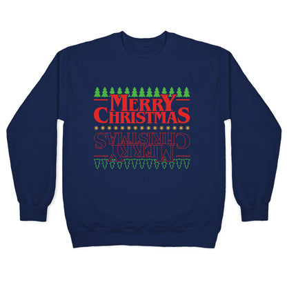 Christmas Upside Down Crewneck Sweatshirt
