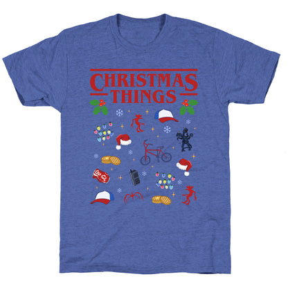 Christmas Things Unisex Triblend Tee
