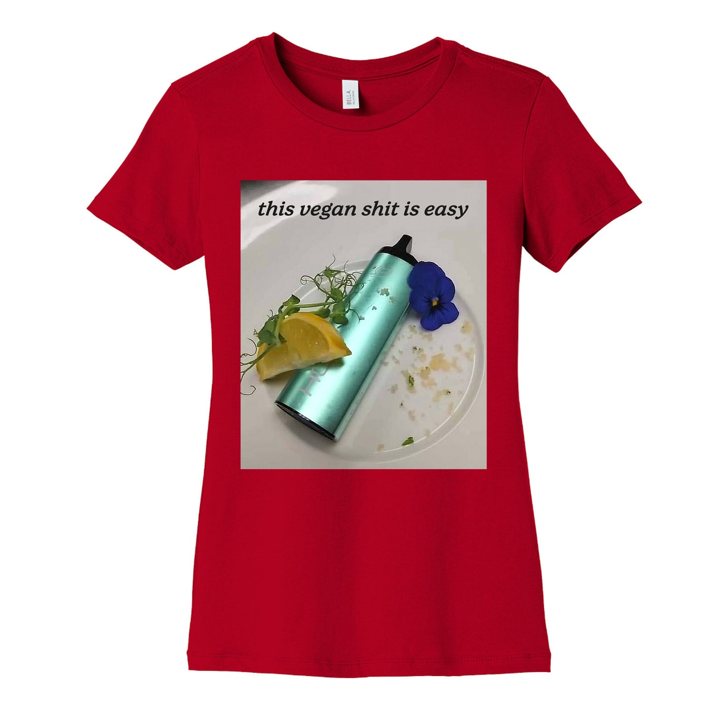 This Vegan Shit is Easy Womens Cotton Tee