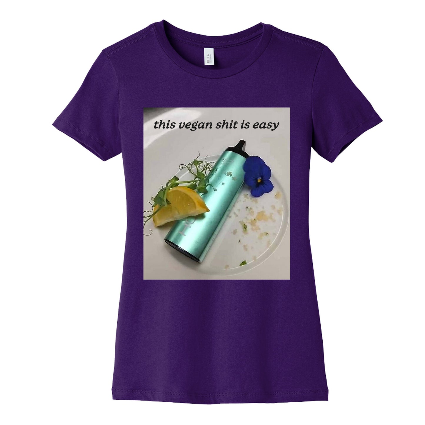 This Vegan Shit is Easy Womens Cotton Tee