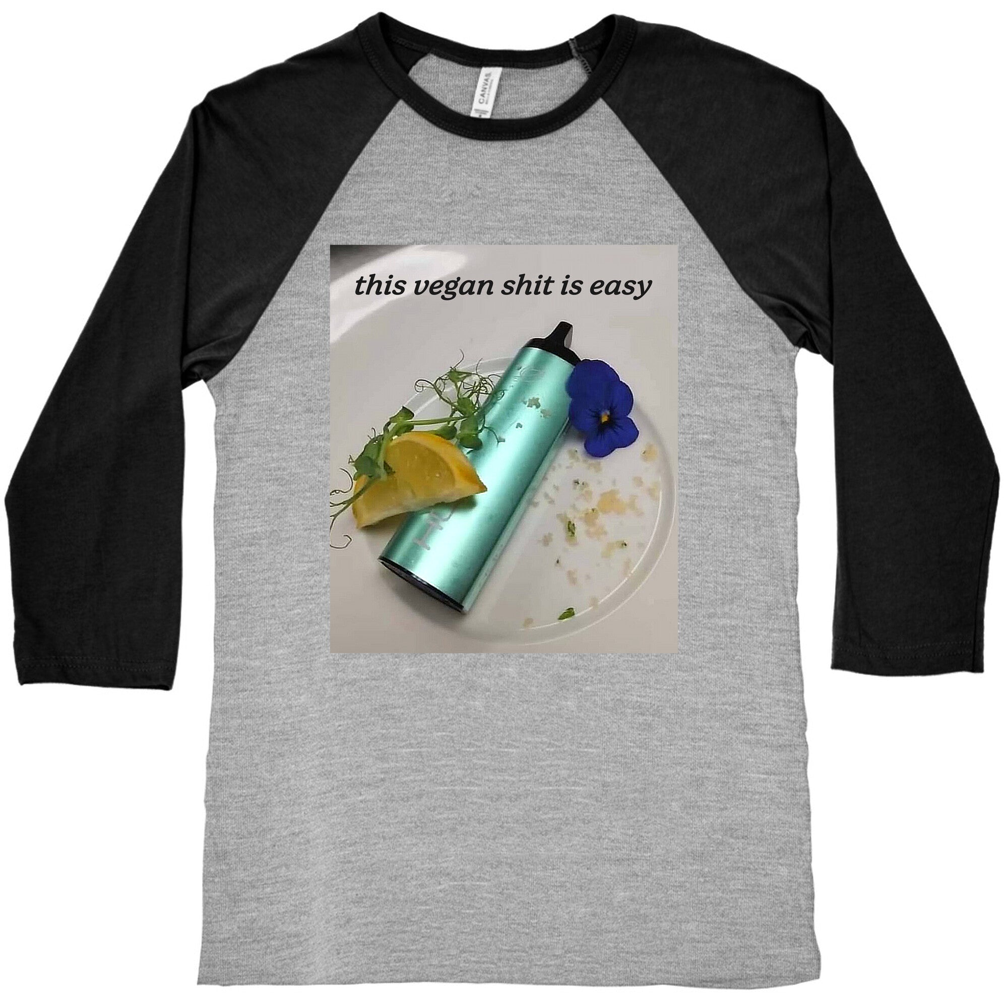 This Vegan Shit is Easy Baseball Tee