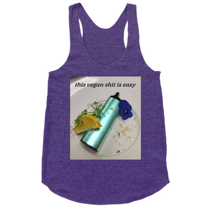 This Vegan Shit is Easy Racerback Tank