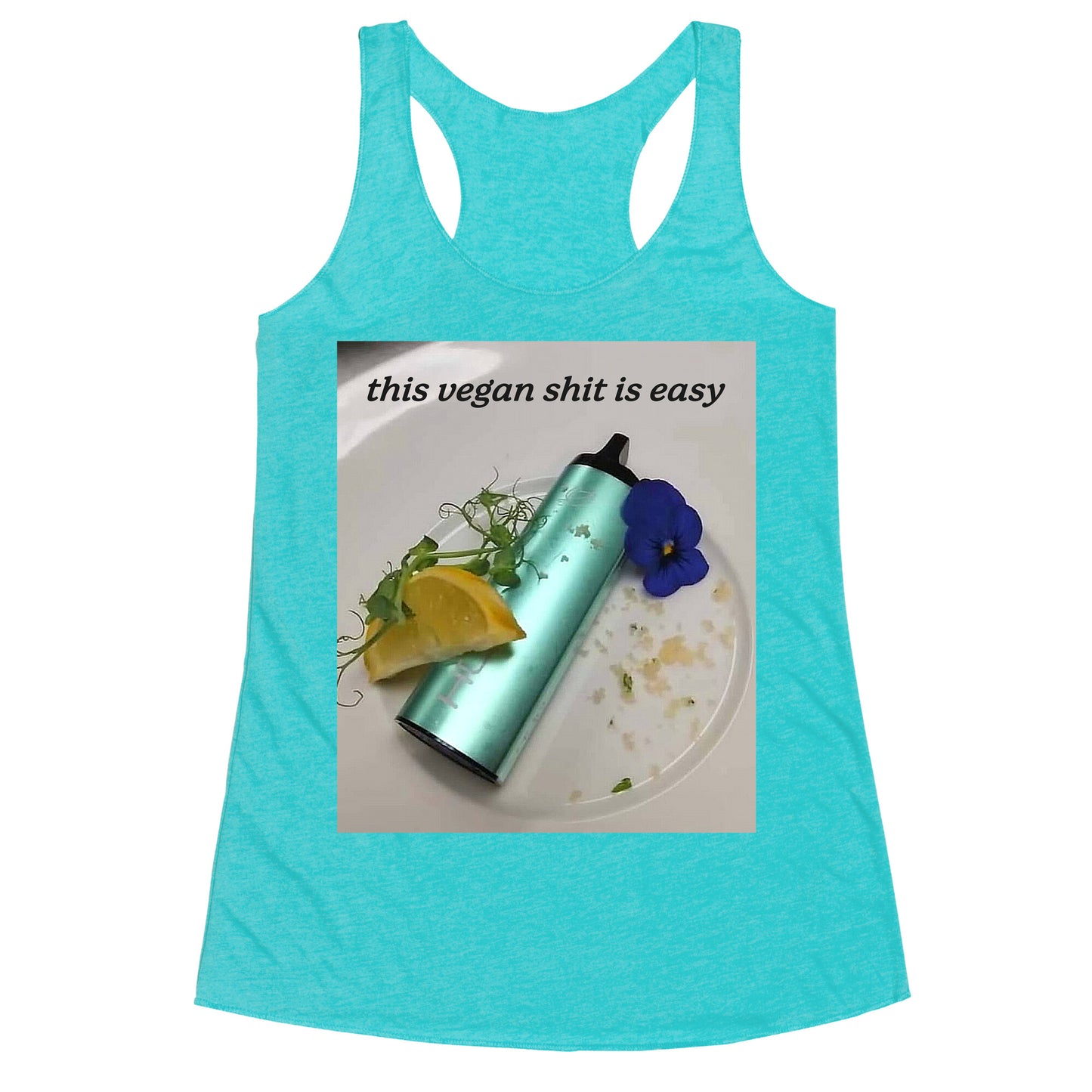 This Vegan Shit is Easy Racerback Tank
