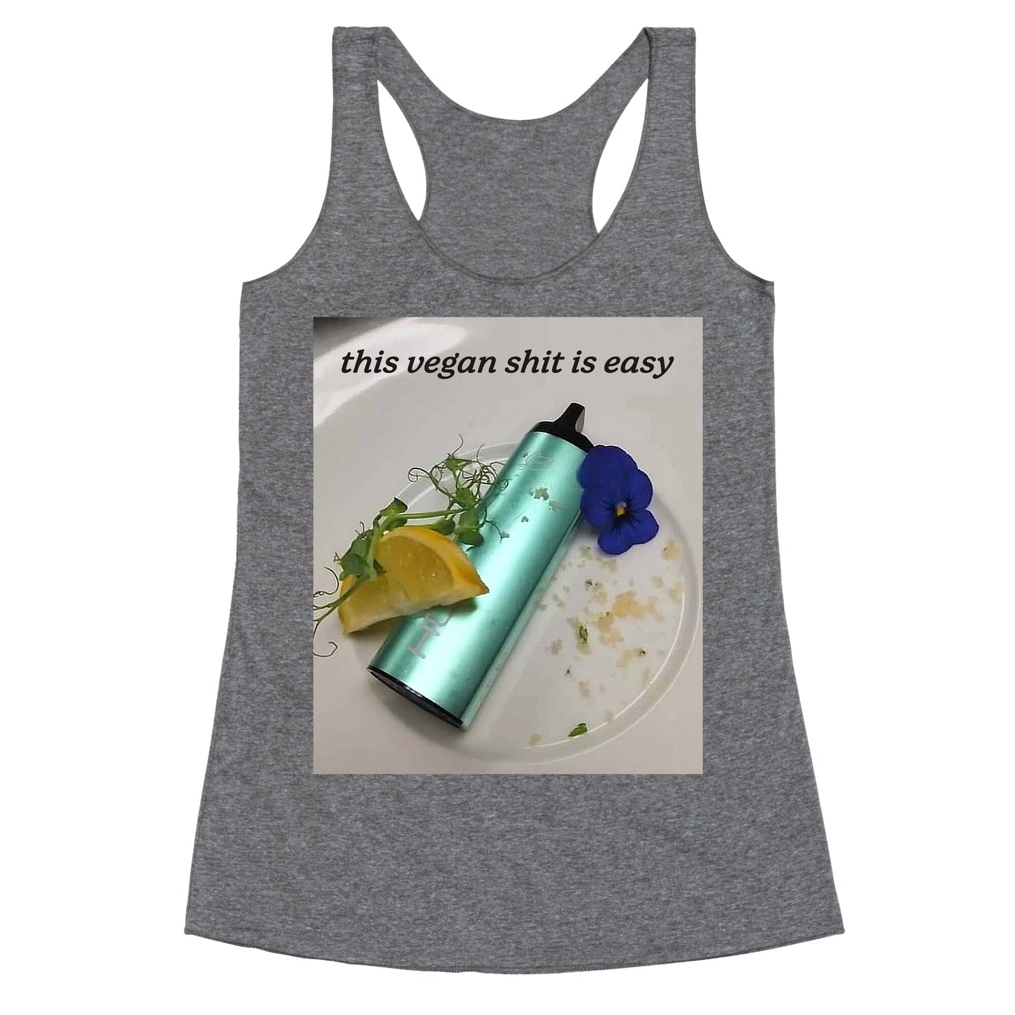 This Vegan Shit is Easy Racerback Tank