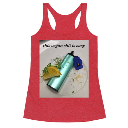 This Vegan Shit is Easy Racerback Tank